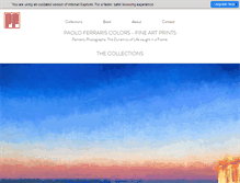 Tablet Screenshot of paoloferrariscolors.com